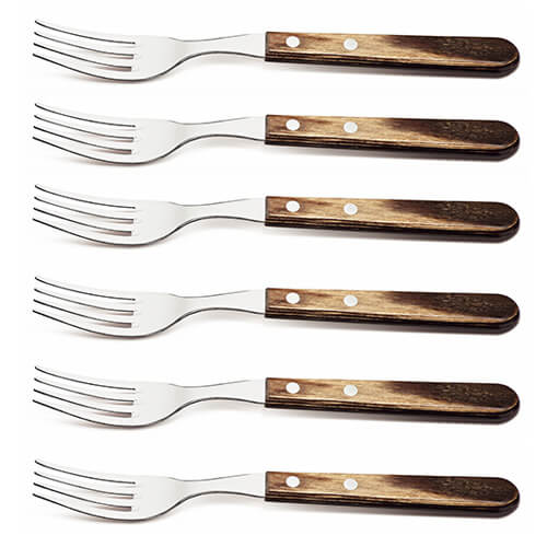 Tramontina Polywood Set of 6 Jumbo Forks