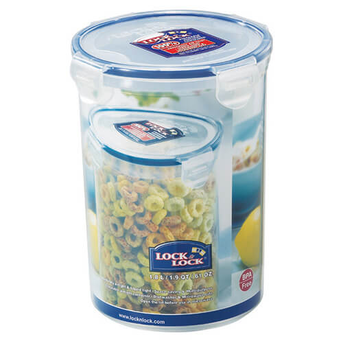 Lock & Lock 1.8 Litre Round Storage Container