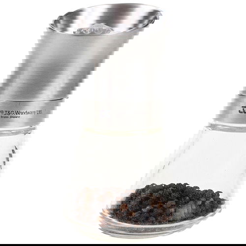 T&G CrushGrind Tip Top Stainless Steel Top Pepper Mill