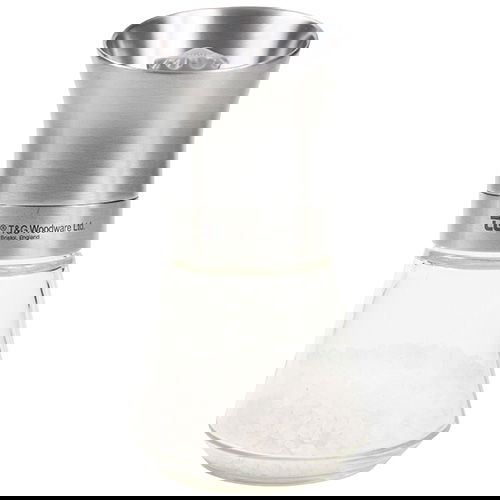 T&G CrushGrind Tip Top Stainless Steel Top Salt Mill