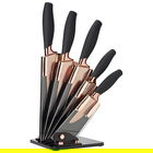 Taylors Eye Witness Brooklyn Rose Gold 5 Piece Fan Shaped Knife Block Set