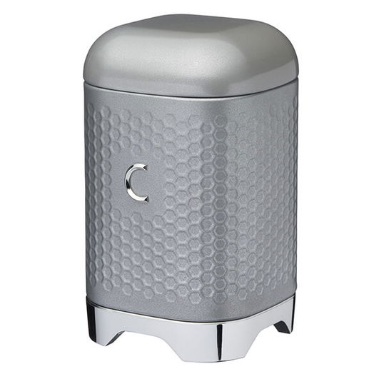 Lovello Retro Shadow Grey Textured Coffee Canister