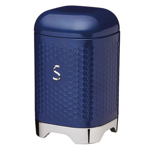 Lovello Retro Midnight Blue Textured Sugar Canister