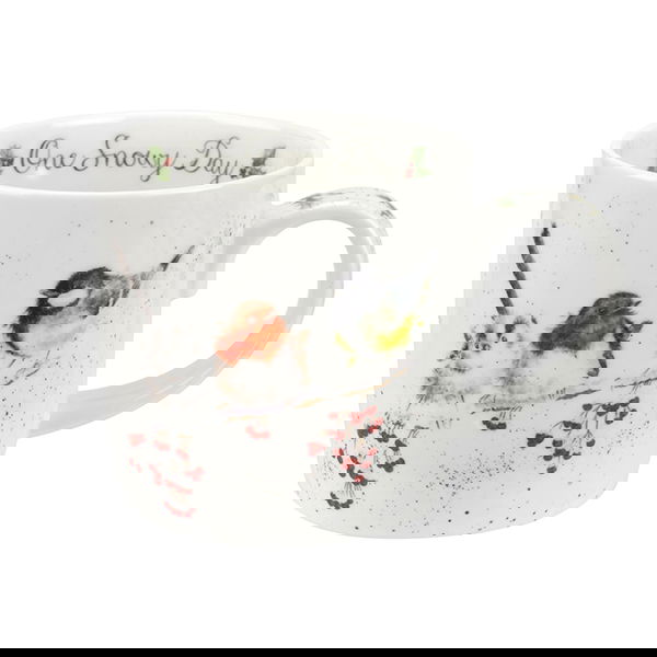 Wrendale Designs Fine Bone China Mug One Snowy Day Birds