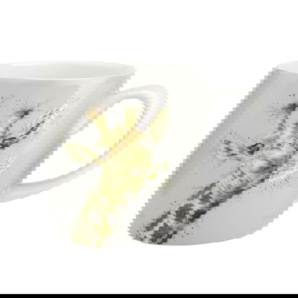 Wrendale Designs Large Fine Bone China Mug Flowers Giraffe
