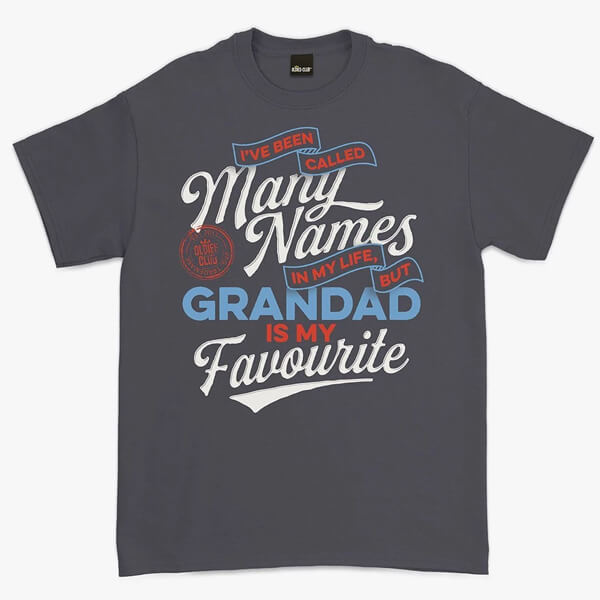 Oldies Club Charcoal I Have Been Called Many Names T-Shirt