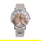 Wrendale Designs Owl Watch - Grey Vegan Leather Strap