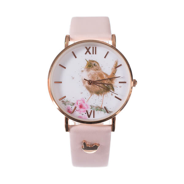 Wrendale Designs Wren Watch - Pink Leather Strap