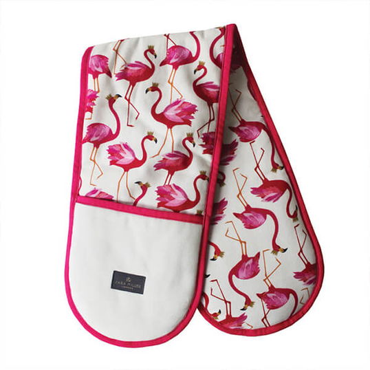 Sara Miller Flamingo Repeat Double Oven Glove