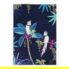 Sara Miller Tahiti Cockatoo Blue Tea Towel