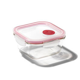 Lock & Lock 500ml Square Oven Glass Steam Vent Container