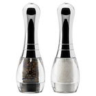 English Tableware Company Skittle Acrylic/ Plated Top Filled Salt & Pepper Mill Set