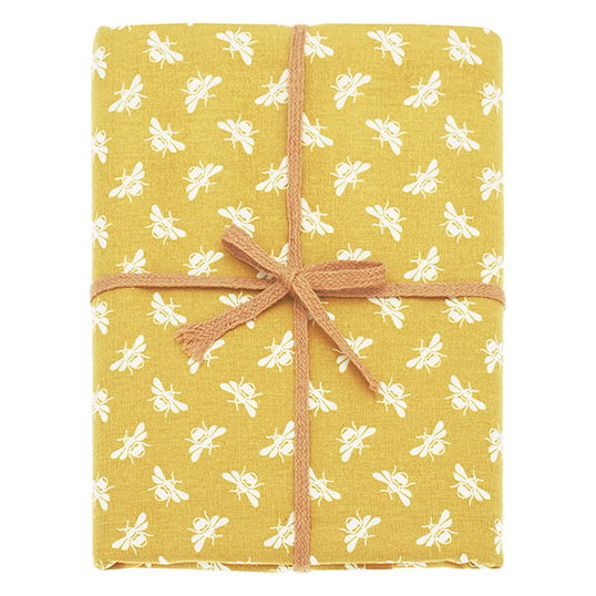 Walton & Co Ochre Bee Tablecloth 130x180cm