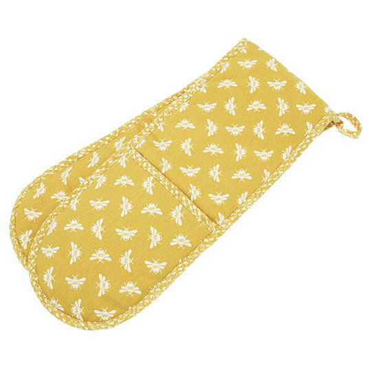 Walton & Co Ochre Bee Double Oven Glove