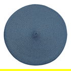 Walton & Co Slate Blue Circular Ribbed Placemat
