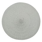 Walton & Co Dove Grey Circular Ribbed Placemat