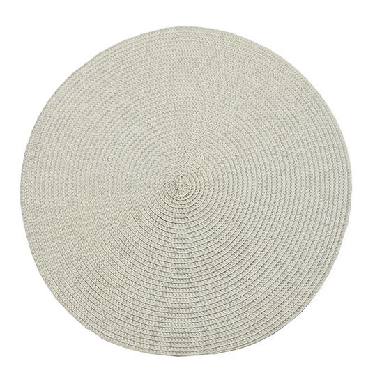 Walton & Co Linen Circular Ribbed Placemat