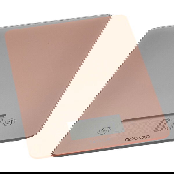Taylor Pro Rose Gold Glass 5kg Digital Kitchen Scale