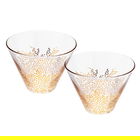 Sara Miller Chelsea Collection Set of 2 Glass Bowls