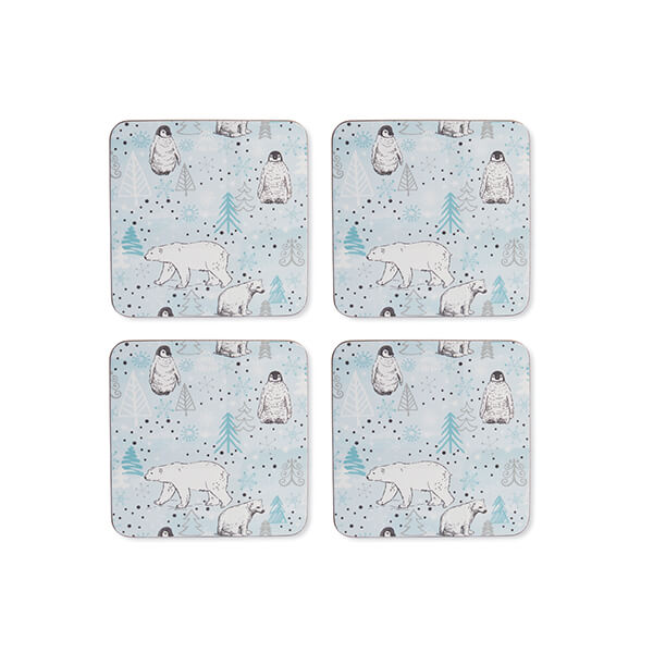 Cooksmart Frosty Morning Set Of 4 Coasters