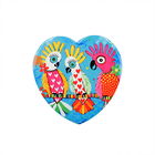 Maxwell & Williams Love Hearts Chatter 10cm Ceramic Coaster