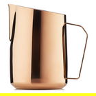 Barista & Co Beautifully Crafted Dial In Milk Pitcher Rose Brass 600ml
