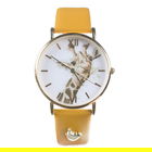 Wrendale Designs Giraffe Watch Mustard Leather Strap