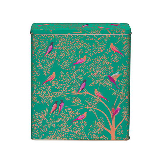 Sara Miller Green Bird Cereal Tin