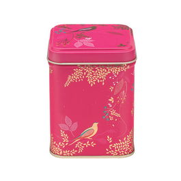 Sara Miller Pink Birds 100gm Square Tin