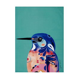 Maxwell & Williams Pete Cromer Tea Towel Kingfisher