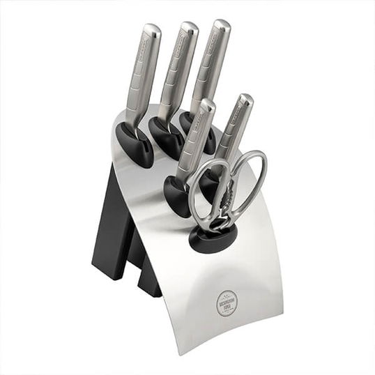 Rockingham Forge Quadra 7 Piece Knife Block Set