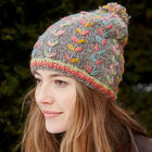 Pachamama Kylemore Bobble Beanie Grey