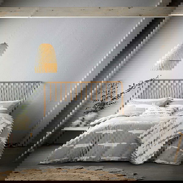 Scion Living Mr Fox Duvet Cover Super King Size Silver