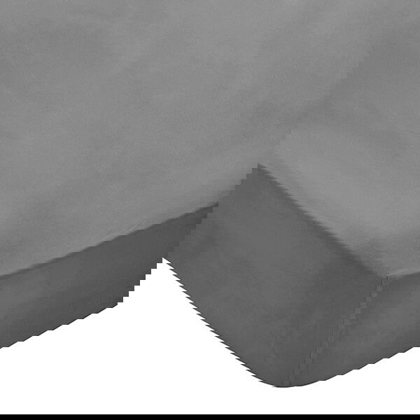 Bedeck of Belfast 300 Thread Count Fitted Sheet Single Charcoal