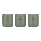 Price & Kensington Accents Sage Green Tea Coffee Sugar Canisters
