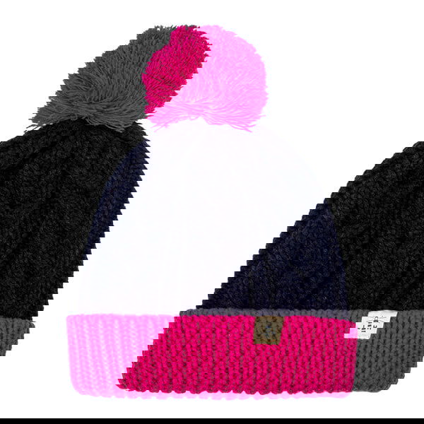 Lighthouse Hannah Bobble Hat Navy/Pink - One Size