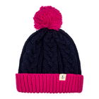 Lighthouse Hannah Bobble Hat Navy/Pink - One Size
