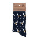 Wrendale Designs Busy Bee Navy Bee Socks One Size