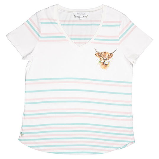 Wrendale Designs Cow T-Shirt Daisy Coo