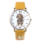 Wrendale Designs Dog Watch Little One Mustard Leather strap