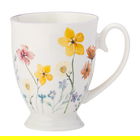 English Tableware Company Pressed Flowers Royal Footed Mug