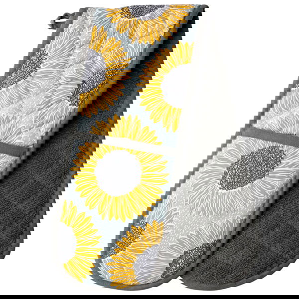 English Tableware Company Artisan Flower Double Oven Gloves