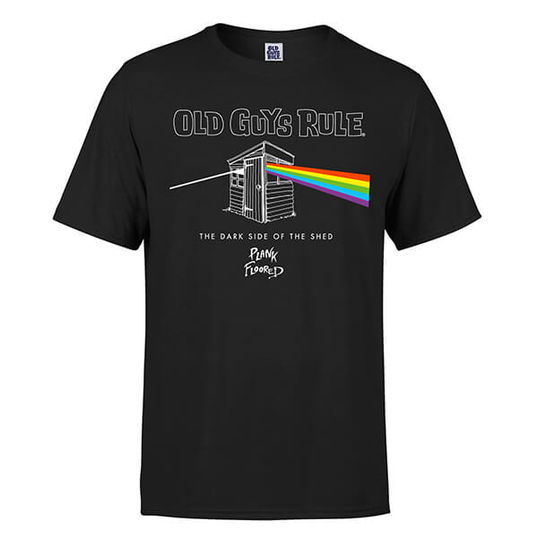 Old Guys Rule Dark Side Of The Shed T-Shirt Black