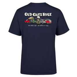 Old Guys Rule Parking Lot III T-Shirt Navy