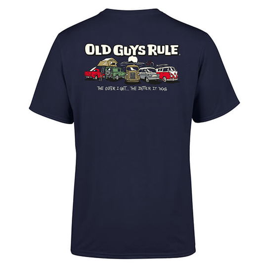Old Guys Rule Parking Lot III T-Shirt Navy