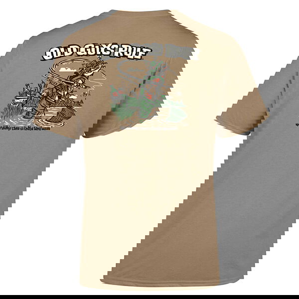 Old Guys Rule Good Things Come T-Shirt Tan