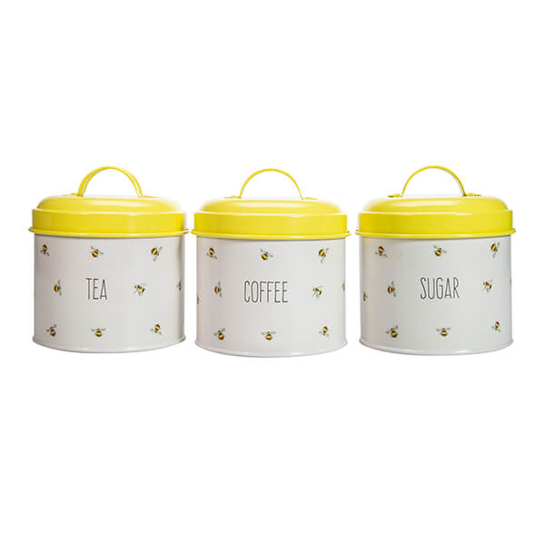 Busy Bees Set of 3 Storage Tins