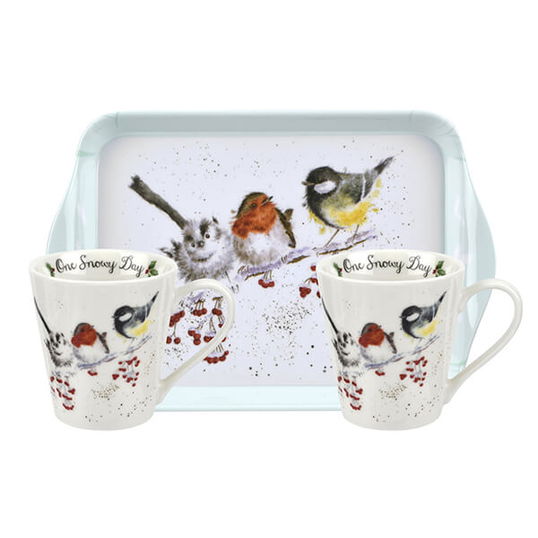 Wrendale Designs Christmas Snowy Day Mug and Tray Set