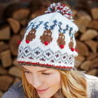 Pachamama Rudolf Christmas Bobble Beanie Hat