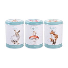 Wrendale Designs The Country Set Tea Coffee Sugar Canisters